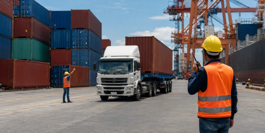 Movimiento de carga en puerto mexicano como referencia de actividad economica