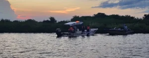 Embarcaciones y actividad pesquera en Playas de Catazajá, Chiapas