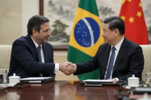 Encuentro diplomatico entre representantes de Brasil y China