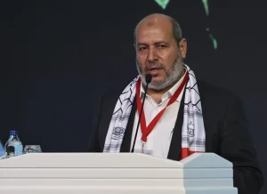 Jalil Al Hayya durante un acto público vinculado al liderazgo político de Hamás
