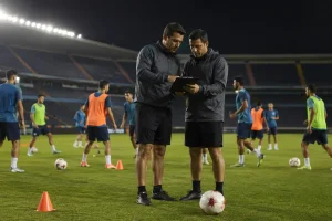 Entrenamiento de futbol profesional durante el Apertura