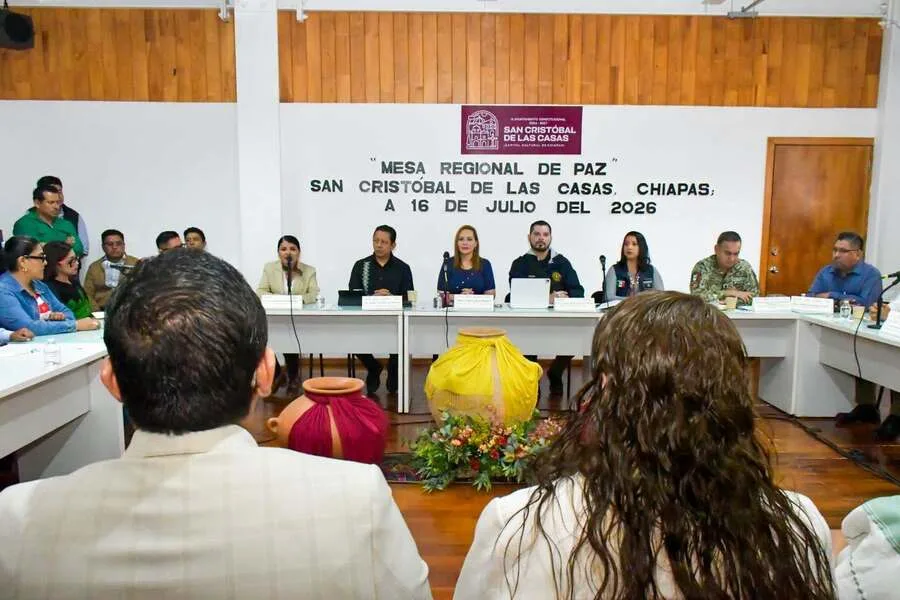 Reunión de autoridades para coordinar la seguridad en San Cristóbal de Las Casas