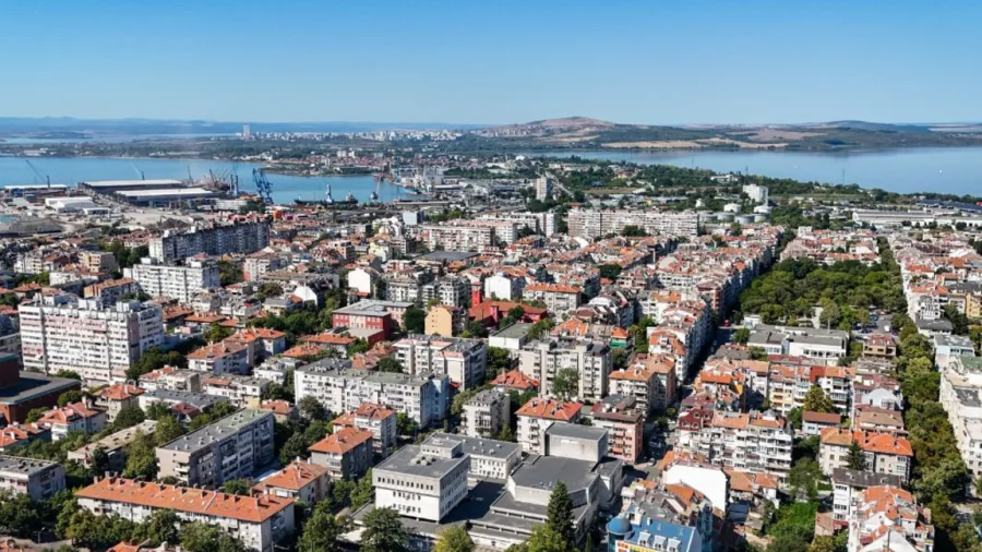 Vista de Burgas, ciudad búlgara elegida como sede de Eurovisión 2027