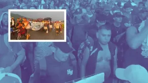 Caravana migrante rumbo a Escuintla