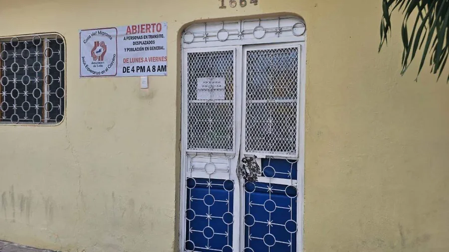 Exterior de la Casa del Migrante Jesus Esperanza en el Camino en Tuxtla Gutierrez