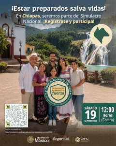 Material de preparación para el Segundo Simulacro Nacional en Chiapas