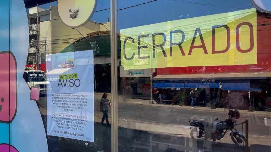 Locales comerciales de Culiacán afectados por la crisis