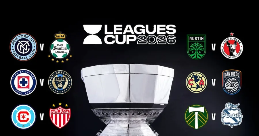 Jugadores de Cruz Azul y Philadelphia Union previo a su partido de Leagues Cup 2026