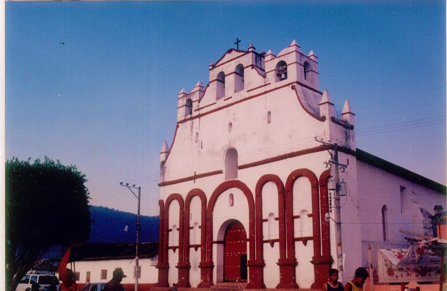 Vista de la iglesia de Teopisca, Chiapas