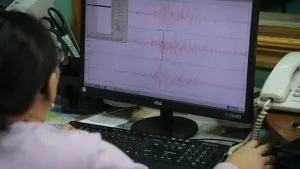 Sismo registrado frente a las costas de Chiapas