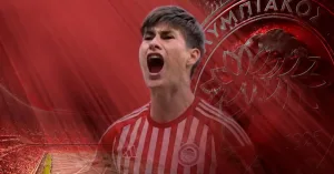 Armando González con Olympiacos