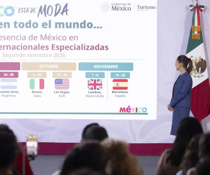 Presentación de resultados turísticos de México en el primer semestre de 2026
