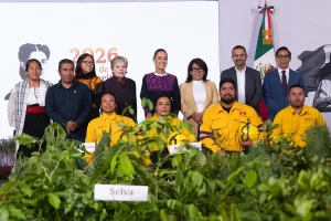 Presentación de la Jornada Nacional de Reforestación 2026 con autoridades y brigadistas