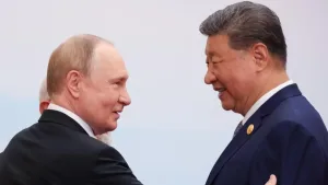 Líderes internacionales durante la cumbre de la Organización de Cooperación de Shanghái
