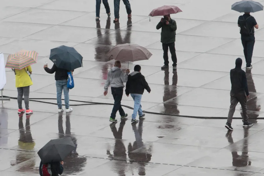 Lluvia en territorio mexicano