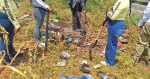 Integrantes de Madres buscadoras de Chiapas durante una jornada de busqueda