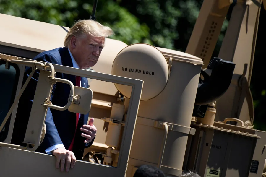 Imagen de Donald Trump relacionada con el conflicto entre Estados Unidos e Irán