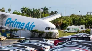 Aeronave de carga relacionada con la suspensión de operaciones entre Amazon y 21 Air