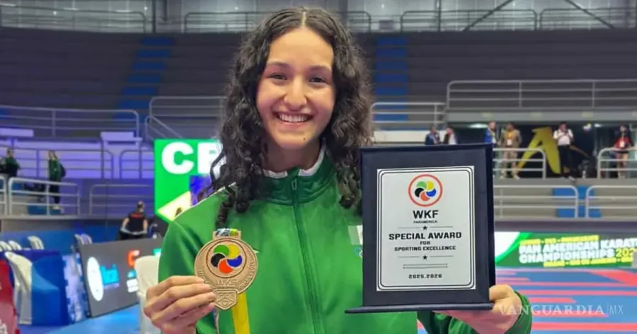 La karateka mexicana Ana Victoria Muñoz Saucedo