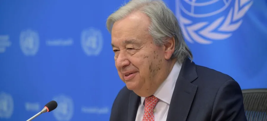 Antonio Guterres durante una sesión de Naciones Unidas