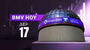Vista alusiva a los mercados bursátiles de México y Estados Unidos