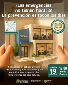Actividad de preparación en materia de protección civil en Chiapas