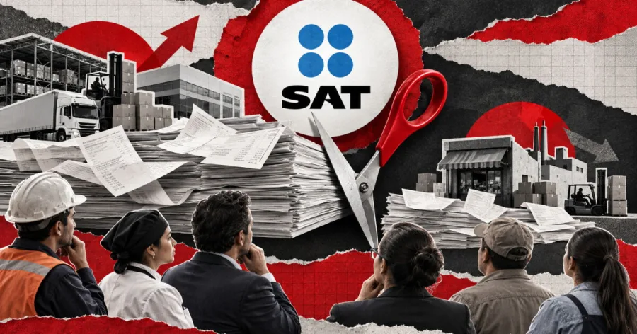 Edificio del SAT durante el debate sobre límites a deducciones empresariales