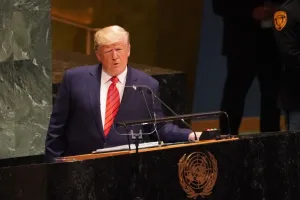 Donald Trump durante su intervención ante la Asamblea General de la ONU en Nueva York