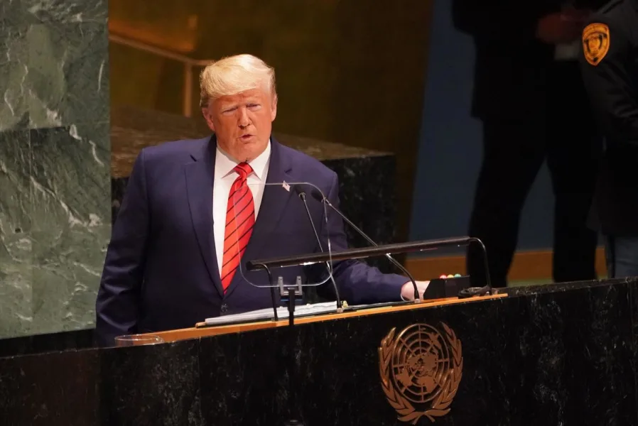 Donald Trump durante su intervención ante la Asamblea General de la ONU en Nueva York
