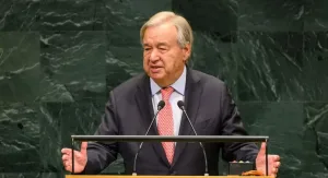 António Guterres pronuncia su discurso ante la Asamblea General de las Naciones Unidas