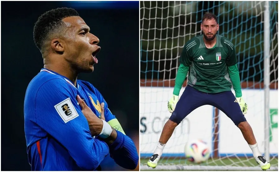 Jugadores de selecciones europeas durante un partido internacional