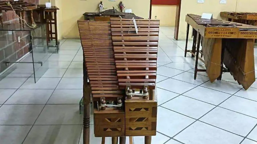 Interior del Museo de la Marimba de Tuxtla Gutiérrez