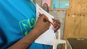 Alumnas y alumnos migrantes en una escuela de Chiapas