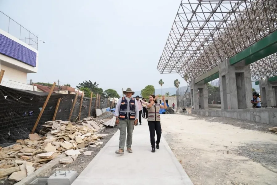 Avances de construcción del Parque Bonampak en Tuxtla Gutiérrez