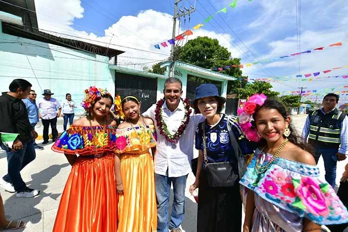 Yamil Melgar durante la presentación de resultados de su gobierno municipal en Tapachula