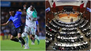 Sesión en el Senado durante el debate sobre ascenso y descenso en el futbol mexicano