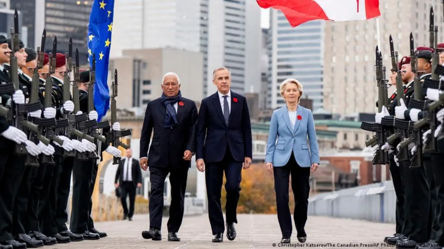 Representantes de Canadá y la Unión Europea en la cumbre de Montreal