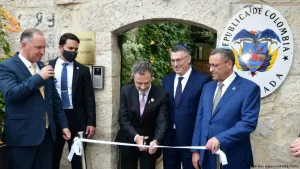 Ministros de Colombia e Israel inauguran la nueva embajada colombiana en Jerusalén