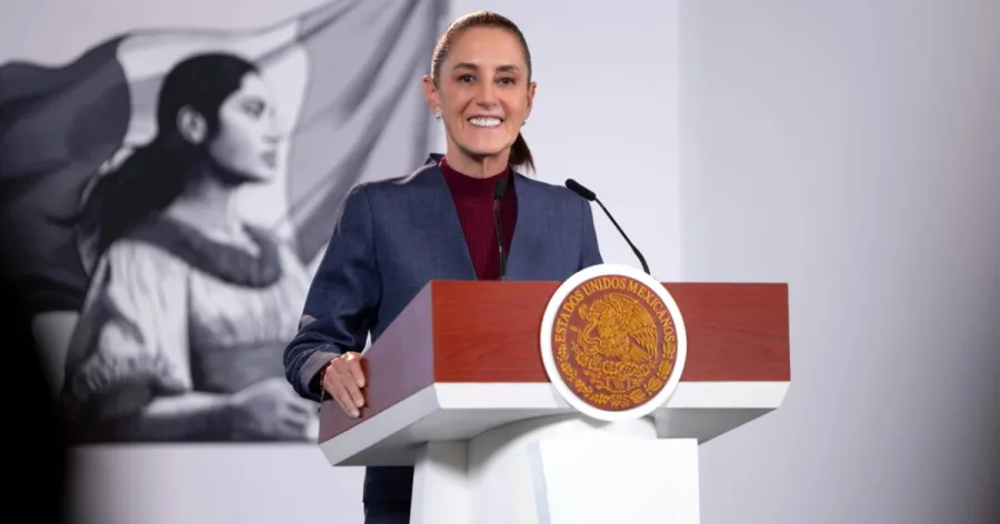 Claudia Sheinbaum durante la conferencia matutina del 29 de octubre de 2026