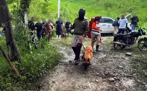 Personal de búsqueda participa en un operativo en Ostuacán, Chiapas