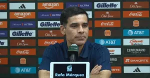 Rafael Márquez durante el partido amistoso entre México y Chile