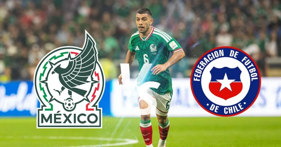 Jugadores de la Selección Mexicana durante un partido previo al amistoso contra Chile