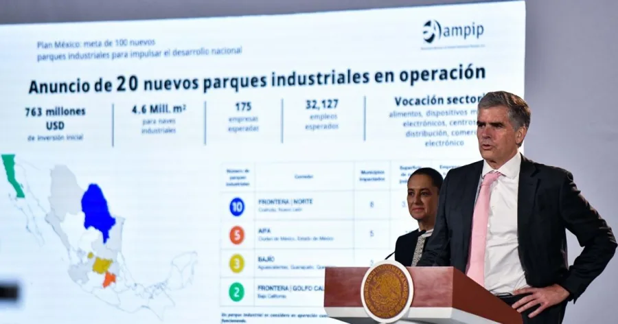 Presentación de 20 parques industriales incorporados al Plan México