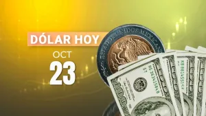 Billetes de dólar y pesos mexicanos ante la depreciación del tipo de cambio