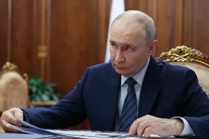 El presidente ruso Vladímir Putin durante una reunión oficial