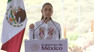 Claudia Sheinbaum durante la inauguración del campus Rosario Castellanos en Hidalgo
