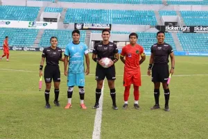 Jugadores de Tapachula FC durante el partido ante Felinos 48