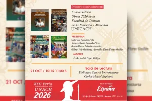 Representantes de la UNICACH presentan su participación editorial en la Feria del Libro UNACH 2026
